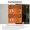 Signmission Hazardous Authorized Personnel Bilingual OSHA Warning Sign, Vinyl Decal, 7in W x 10in L, 2PK OS-2PACK-WS-D-710-L-12632 - alternate 2